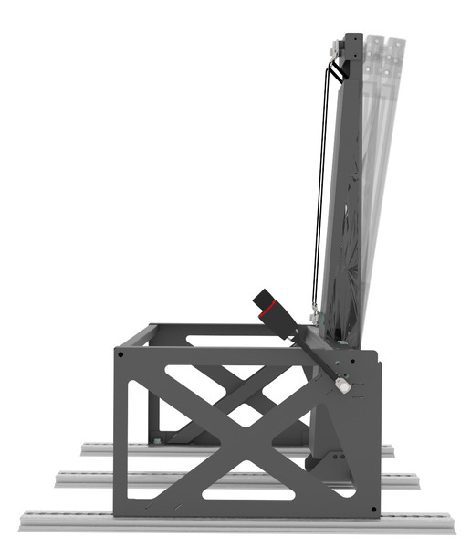 3 Nokta Emniyet Kemerli İskelet 900 mm ve Montaj Kiti