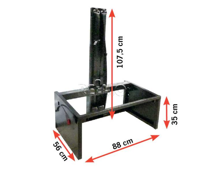 3 Nokta Emniyet Kemerli İskelet 880 mm