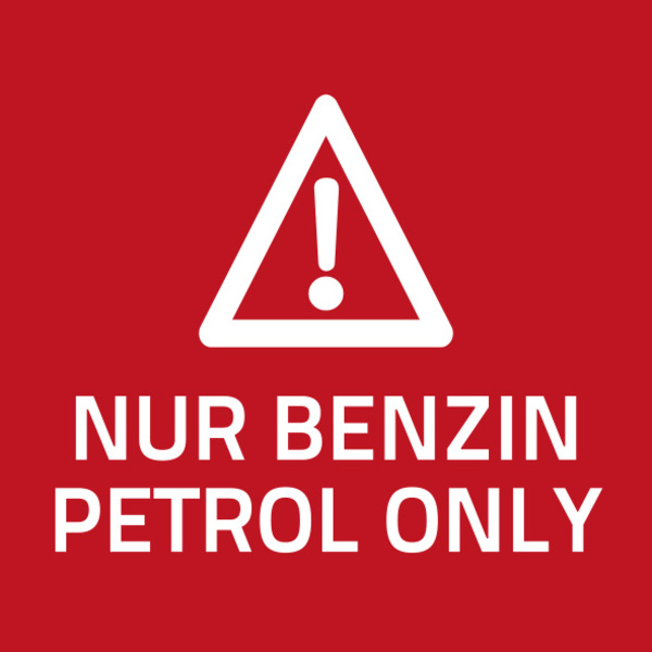 'Benzin' uyarı levhası