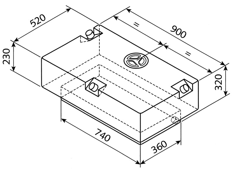 Su Tankı 124L