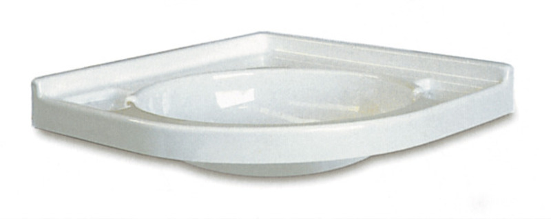 Köşe Lavabo 418x418 Beyaz