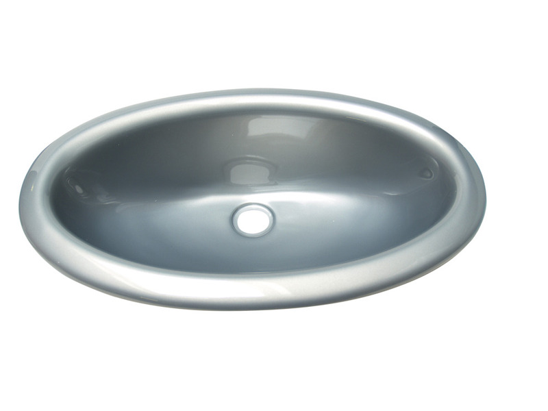 Gümüş Oval Plastik Lavabo 27