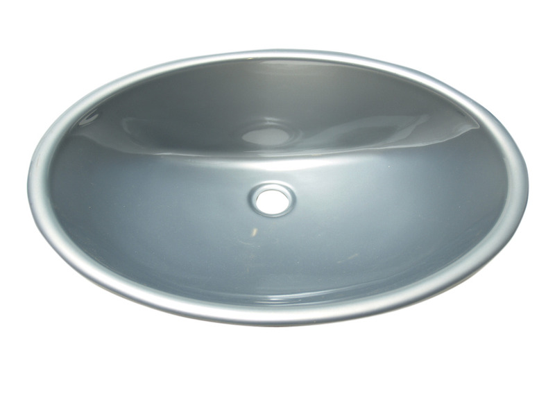Gümüş Oval Plastik Lavabo 33