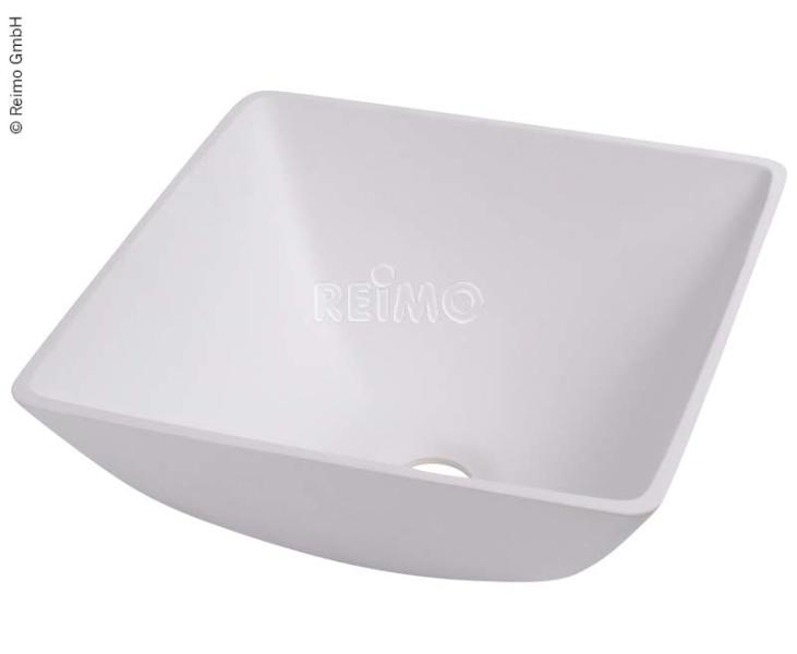 Köşeli Lavabo 330x330 Beyaz