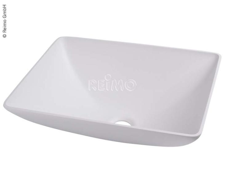 Köşeli Lavabo 350x260 Beyaz