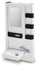 Kompakt Banyo Elemanı Beyaz/Siyah