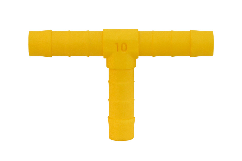 T Boru Birleştirici 10 mm Sarı 2'li