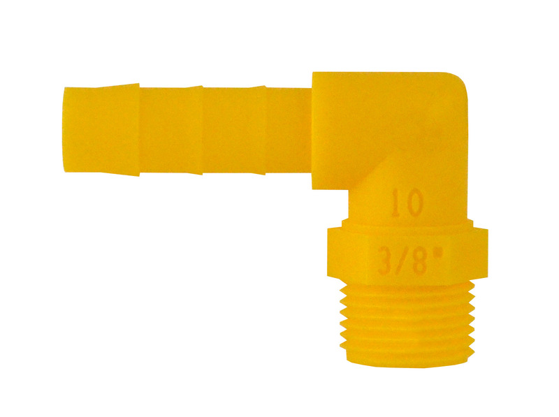 Vidalı Hortum Ucu Dirsekli 10 mm - 3/8"