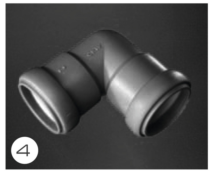 28 mm Boru İçin 90° Dirsek