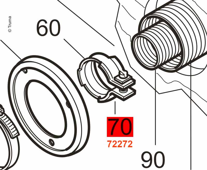 E2400 egzoz borusu kelepçesi