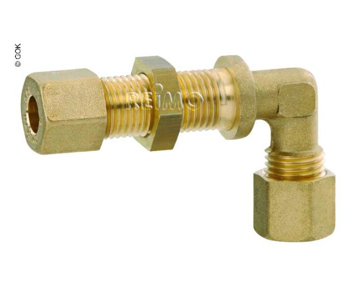 Duvar Geçiş Rakoru 8mm Pirinç