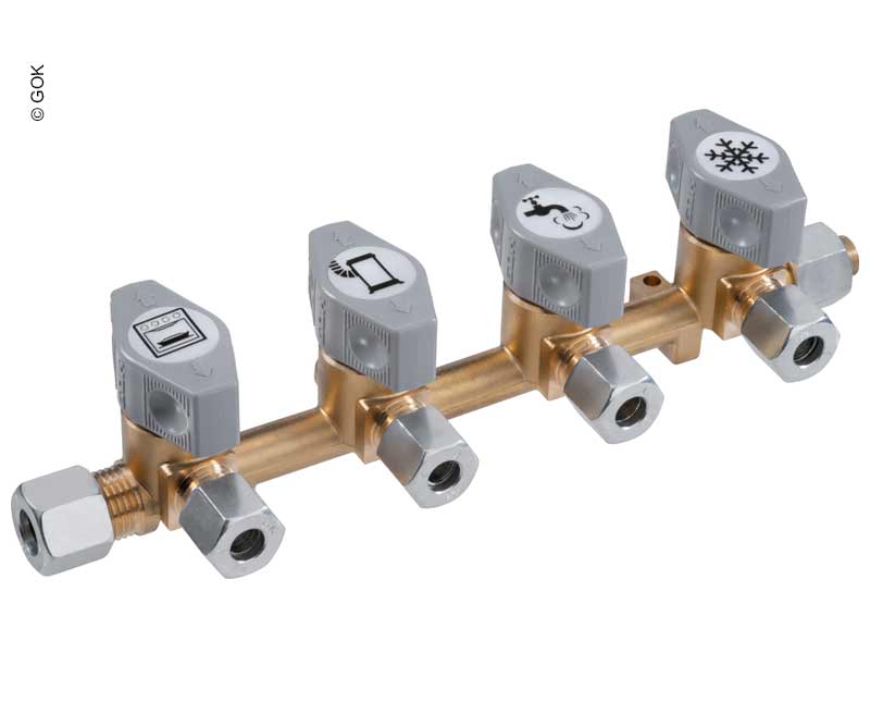 10 mm / 4x8 mm Çıkışlı Dağıtıcı Blok