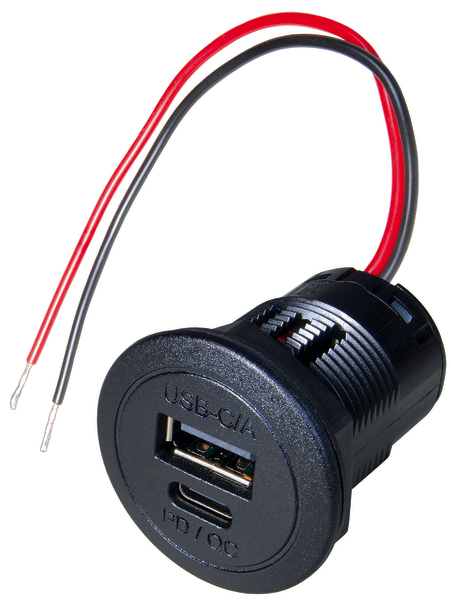 USB-C/A Çiftli Priz