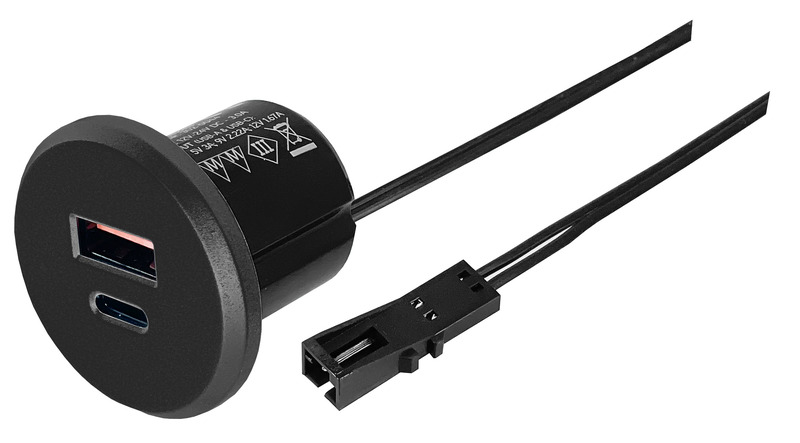 USB/C Sıva Altı Priz Siyah