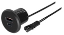 USB/C Sıva Altı Priz Siyah