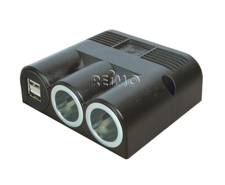 Sıva Üstü Priz 12V 2 Güç + 2 USB