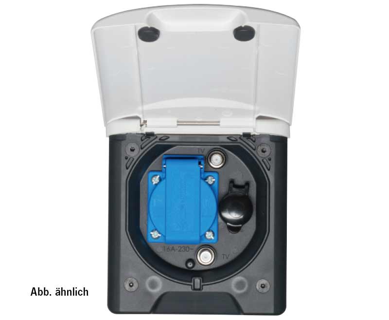 Üniversal 12V Çadır Prizi, Açık Gri, Mıknatıslı