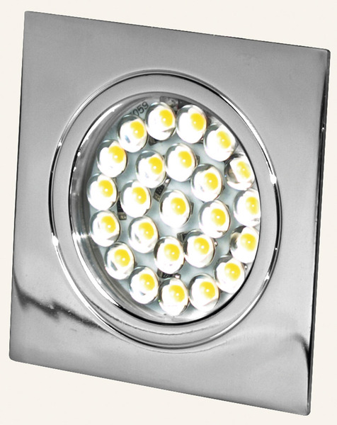 Kare Ankastre Spot 1,6W Krom