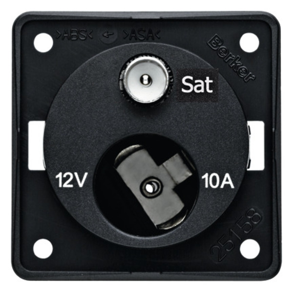 Antrasit Uydu Prizi ve 12V Soket