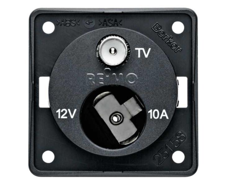 Antrasit TV Anteni ve 12V Soket