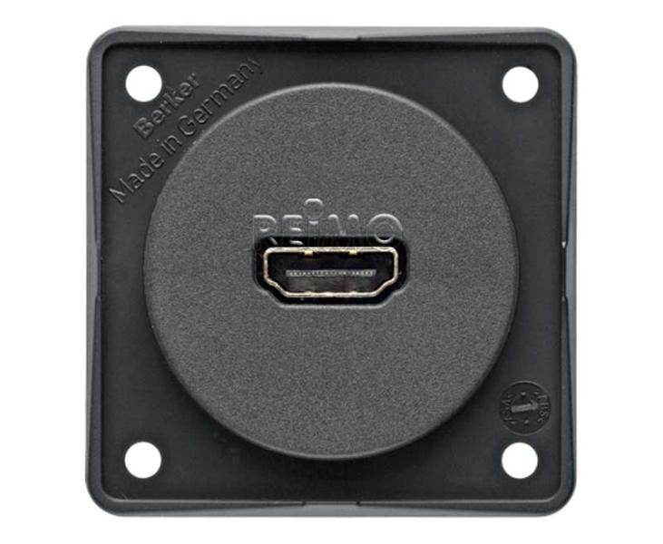Antrasit HDMI Ankastre Priz