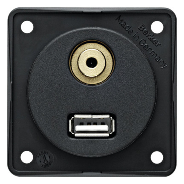 Antrasit USB/Ses Prizi