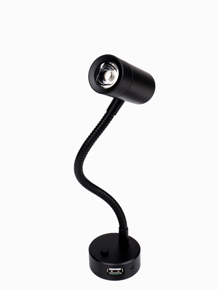 LED Esnek Okuma Lambası Siyah