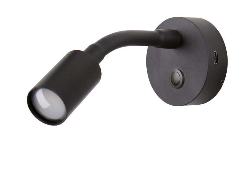 Esnek LED Spot, Siyah USB-C