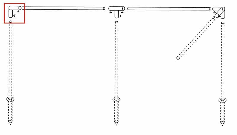 Köşe Dirseği 103x103 mm, Çelik