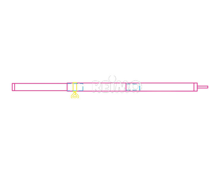 Teleskopik Destek Çubuğu 22/19mm, 80-220 Alüminyum