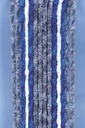 Püsküllü Perde 56x205 yeşil/mavi