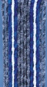 Peluş Kapı Perdesi 56x185 gri/mavi