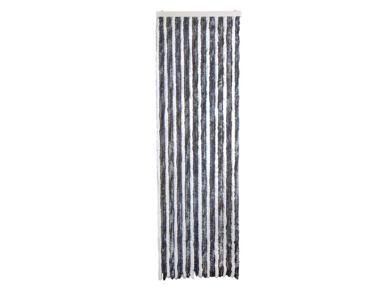 Peluş Kapı Perdesi 56x185 gri/beyaz