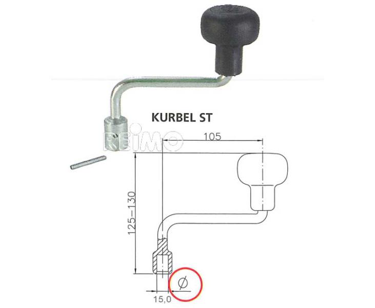 ST48 İçin Destek Tekeri Krank Kolu