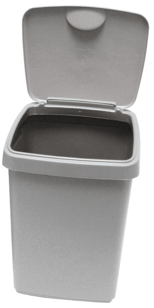 10L Gri Kapaklı Katlanabilir Çöp Kovası