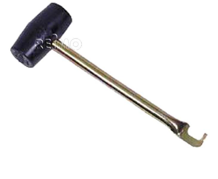 Gummiham.m.Heringsausz.Me -> Metal Kazık Çıkarıcılı Lastik Çekiç