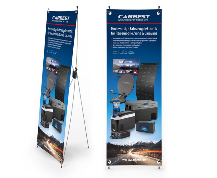 Carbest X-Banner Almanca