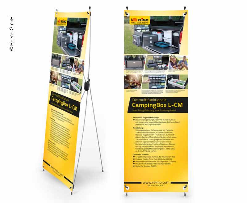 X-Banner Kamp Kutusu L-CM DE