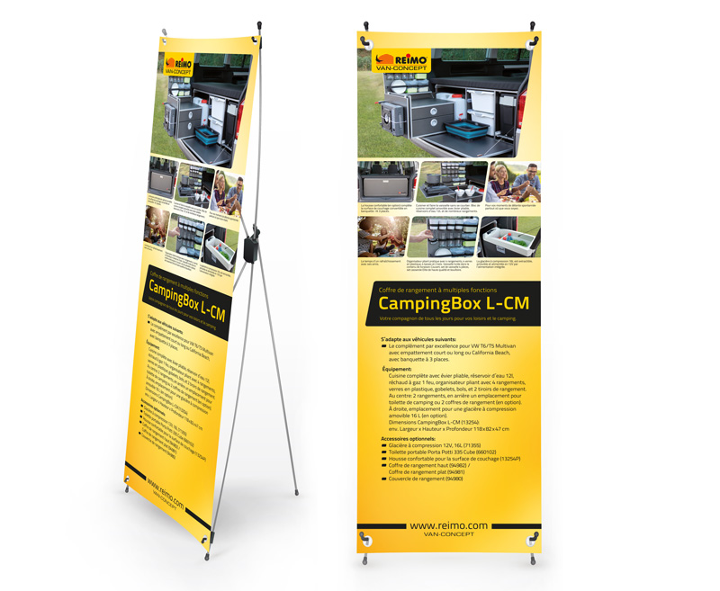 X-Banner Kampinbox L-CM Fransızca
