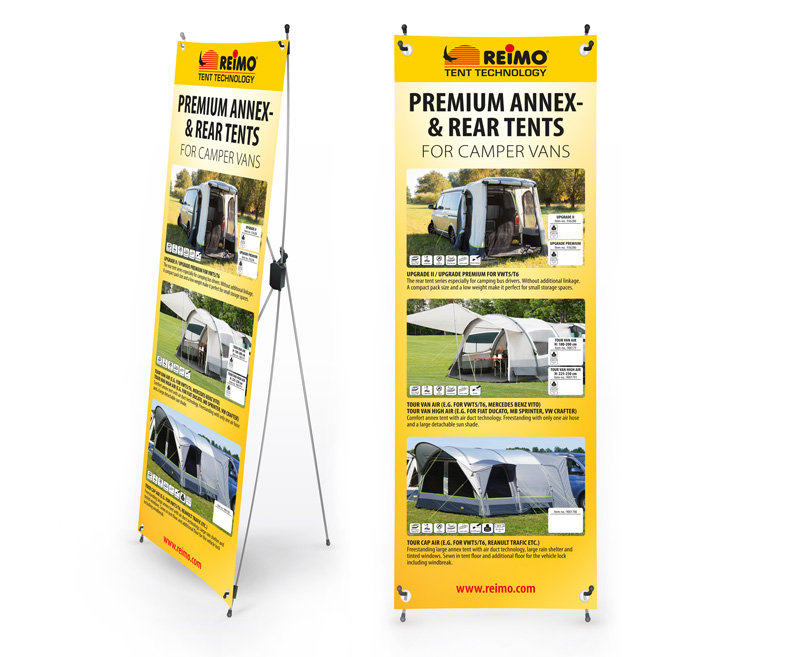 X-Banner Havalı Çadır Vans İngilizce