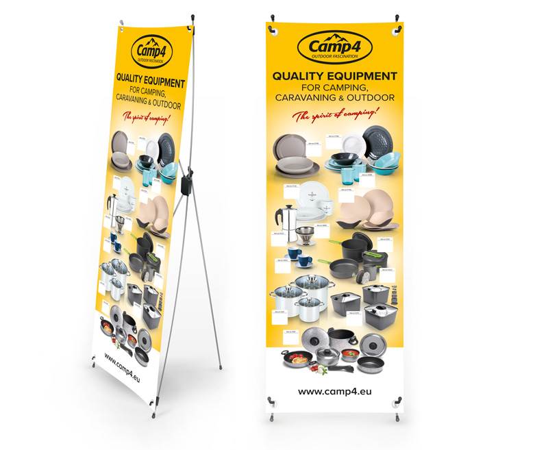 Camp4 X-Banner Ev Ürünleri İngilizce