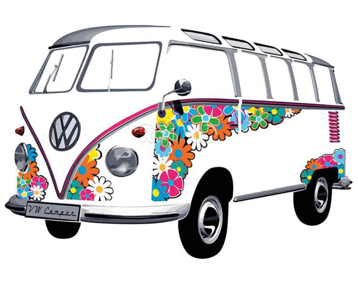 VW Coll. Bulli Duvar Stickerı