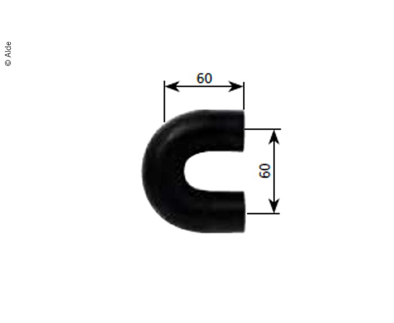 Kauçuk U Profil 60mm/60mm