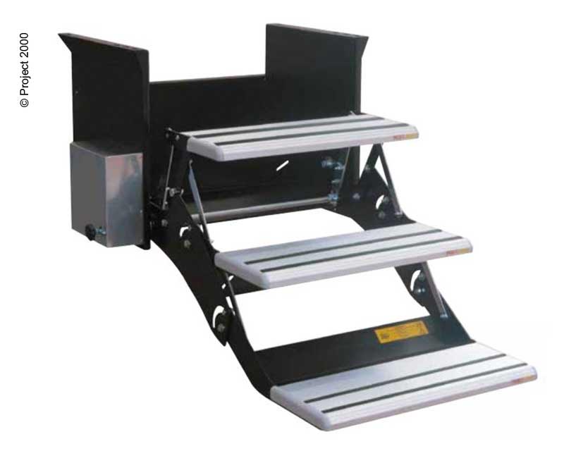 530mm 3 Basamaklı Motorlu Merdiven, Sol