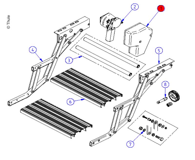 Motor Kapağı Çift Basamak 12V