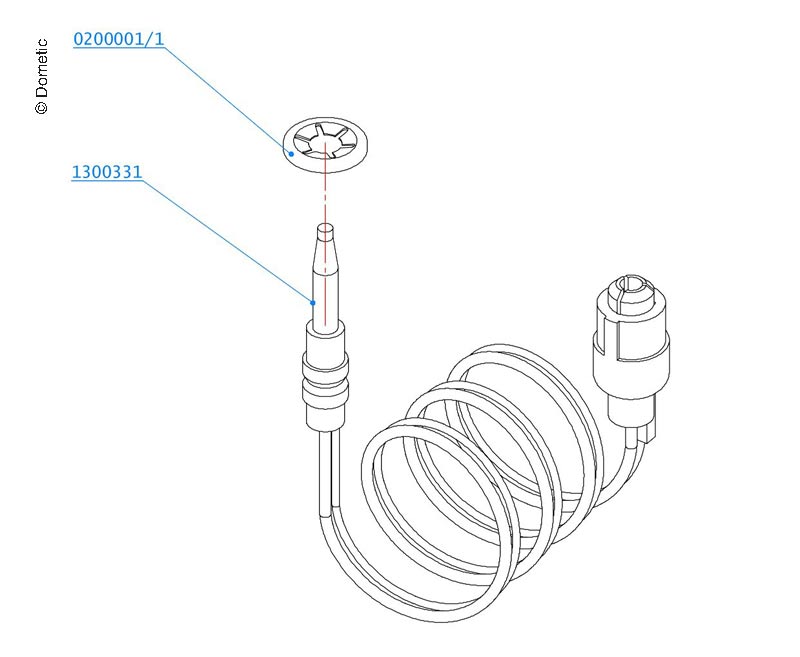 Termoeleman L=350mm