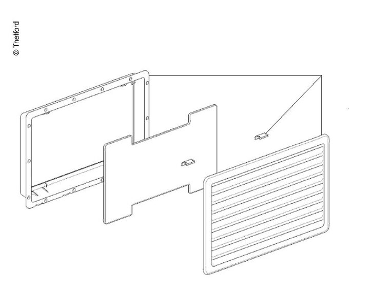 Havalandırma Kapağı 257x432mm Beyaz