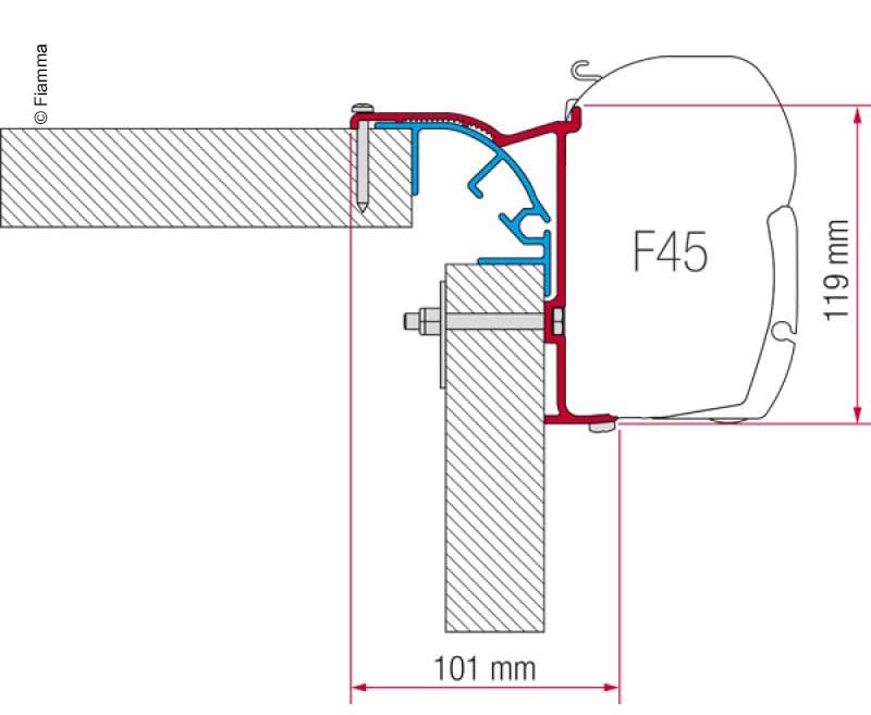 Fiamma Adaptör Kiti Bailey MK 2