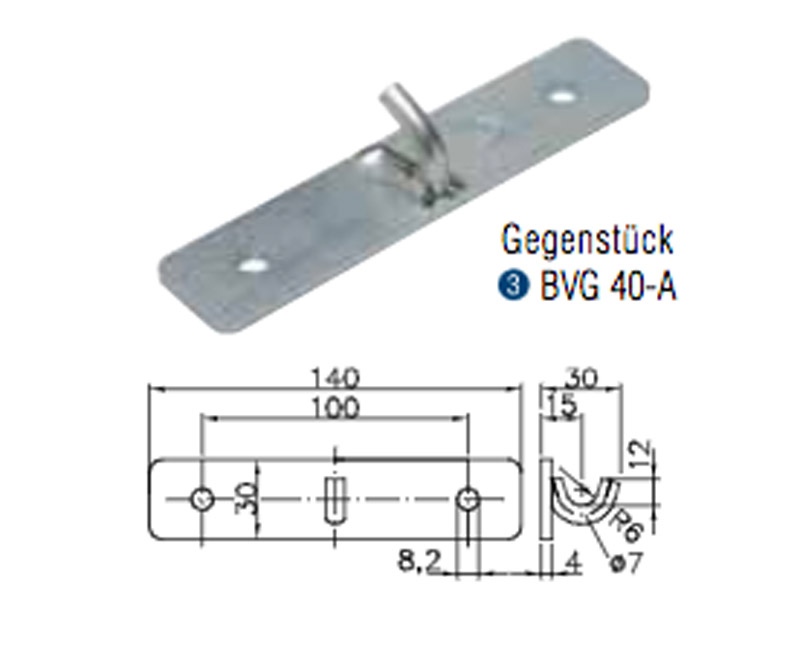 Karşılık Kapak Kilidi BVG40-A