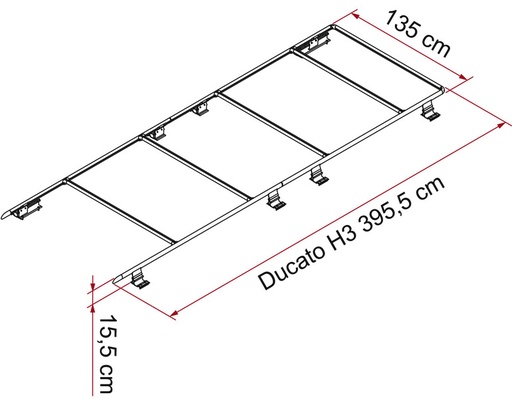 [REIMO-410990] Tavan Korkuluğu Ducato 2006 H3